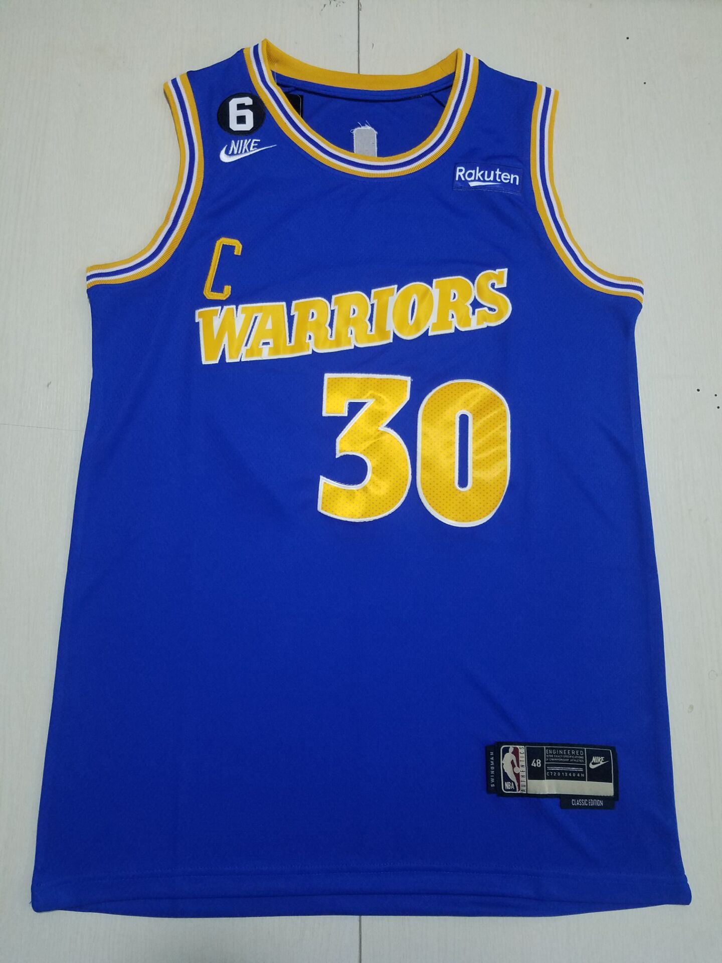 Men Golden State Warriors #30 Curry Blue Nike 2022 NBA Jerseys